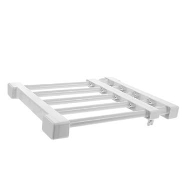 Imagem de Hemobllo 1Peça Estante de Armazenamento Retrátil Closet Separador de Roupas Prateleira de Perfuração