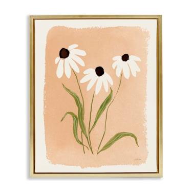 Imagem de Stupell Industries Daisy Meadow Treasures Gold Framed Floater Canvas Wall Art Design por Katrina Pete, 25 x 31