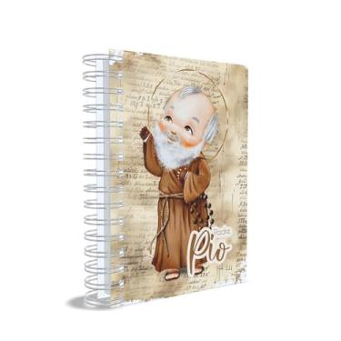 Imagem de Caderno Católico Padre Pio, Tamanho Universitário