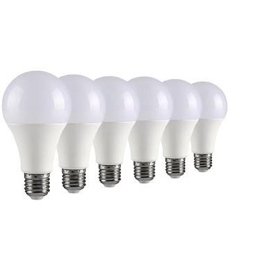 Imagem de GODUORA Pacote Com 6 Lâmpadas Led De 3 Vias, Equivalente A 50 W-100 W-150 W, Brilho 700 Lm-1400 Lm-2100 Lm (Baixo/Médio/Alto), Luz Do Dia 5000 K, Base A19 E26 Três Vias Para Luminárias Mesa E Piso