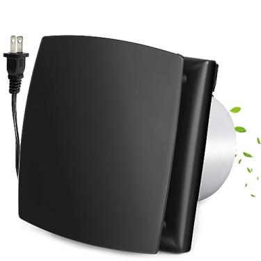Imagem de Hose Vary Exaustor De Banheiro Preto 4 Pol. Para Janela, 55 Pés Cúbicos Por Minuto (Ipx4) Abs, Plug-In, Sótão Com Amortecedor Antirrefluxo, Banheiro, Escritório, Cozinha, Garagem (Cabo Americano)