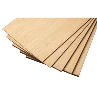 Imagem de BINOS Folhas De Madeira Balsa 36" (3/16 X 3, Pacote Com 36 Unidades) Para Modelagem, Artesanato, Hobbies, Laser, Planadores, Da