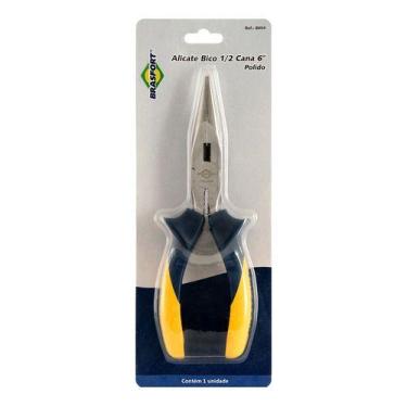 Imagem de Alicate Bico 1/2 Cana Brasfort 6  Pvc Polido 8004 Blister - Outros