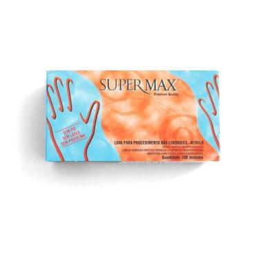 Imagem de Luva nitrílica azul tam m ca 19.205 super max - STD