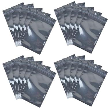 Imagem de XunLiu Sacos de armazenamento herméticos reutilizáveis de folha de alumínio (20, 12 cm x 20 cm/0,13 mm)