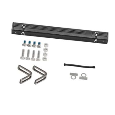 Imagem de simhoa Tenda lateral de teto de carro RC 1/18, substituição direta, tenda de metal para caminhão de esteira, acessórios para veículos de controle remoto, Preto