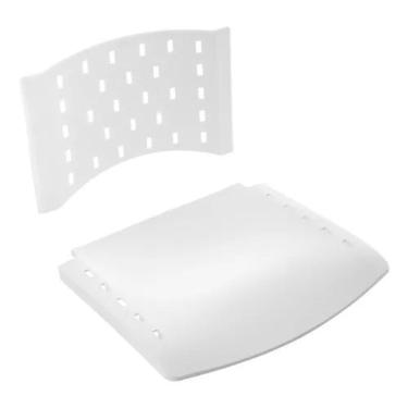 Imagem de Assento Encosto Plastico Preto Cadeira Fixa