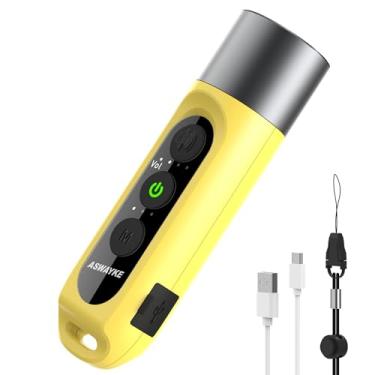 Imagem de ASWAYKE Apito eletrônico mais alto IPX5 som máximo bateria 125db 1000mAh amarelo para treinadores professores, apito esportivo