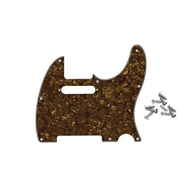 Imagem de ROZILO 8 furos Tele Pickguard Pick Guard Scratch Plate para Telecaster EUA/Mexican Fender Gold Pearl
