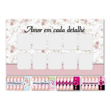 Imagem de Cartela Para Fazer Adesivos De Unha Artesanal 1.000 Und - Sonar