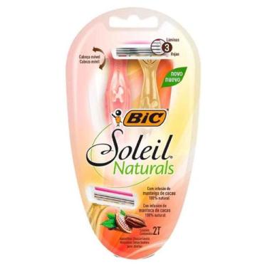 Imagem de Aparelho de Depilar Descartável Soleil Naturals C/2 un - Bic