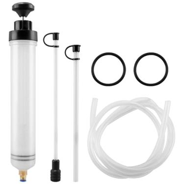 Imagem de Zenquark Bomba extratora de fluido automotivo 500cc com mangueira longa, bomba de fluido de freio, extrator de fluido de óleo, seringa de troca de óleo, sucção e enchimento manual de combustível,