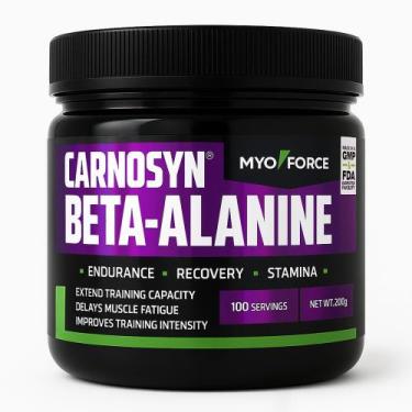 Imagem de Beta Alanina 100% Pura 200g Carnosyn - Myo Force - Importada
