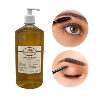 Imagem de Óleo Vegetal Mamona Rícino Prensado Frio Extra Virgem 1litro - Bella D