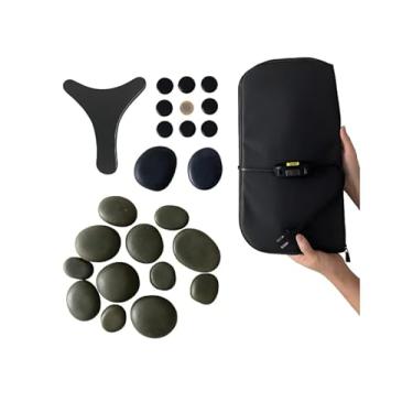 Imagem de Kit 12 Pedras de Massagem Quentes Vulcânicas Corporal + Podal + Pantala (127v)