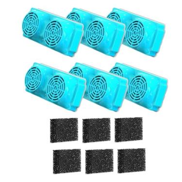 Imagem de WeiLaiKeQi Filtros para bebedouros de gatos, suprimentos para irrigação, esponjas práticas para filtragem, filtro de reposição para bebedouros de animais de, 6 Peças