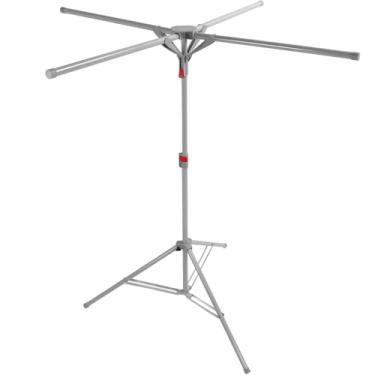 Imagem de Varal de Chão Dobrável e Ajustável, 180cm Altura, 60cm Largura, Capacidade 60kg, Cinza