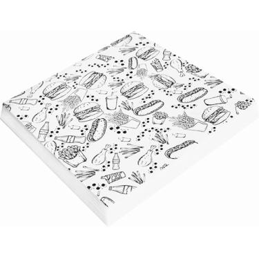 Imagem de Papel Manteiga Antigordura FAST FOOD 10x10cm 500 UNIDADES