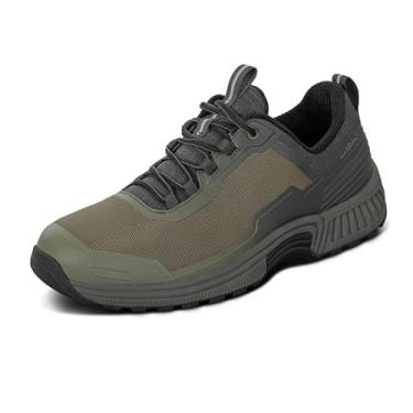 Imagem de Orthofeet Tênis de caminhada feminino ortopédico Bristol, Oliva, 8.5 X-Wide