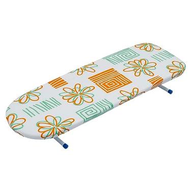 Imagem de Metaltec Tábua De Passar Roupa Portátil Em Aço Compacta Resistente Prática - Capa Forro 100% Algodão Estampas Sortidas