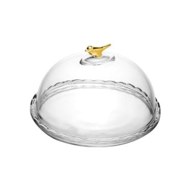 Imagem de Queijeira Golden Bird Porta Queijo Frios Premium Luxo Wolff Decoração Café Da Manhã