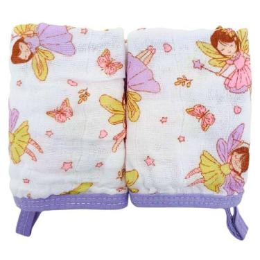 Imagem de Toalha Fraldinha de Boca Bebe Soft 100% Algodão Chupeta Absorvente Pre