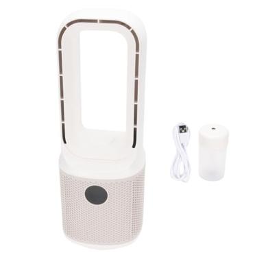 Imagem de AUNMAS Turbine Sem Lâmpada Ventilador Com Umidificador Destacável 60 ° Oscilação Pequena e Silenciosa fã de Refrigeração Pessoal para o Escritório do Escritório Quarto