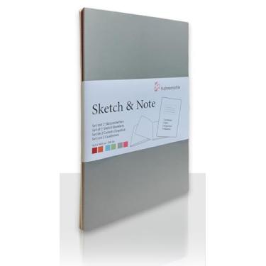 Imagem de Sketch & Note 125 g/m², cadernetas, set cinza/pink, A6, 20 fls cada