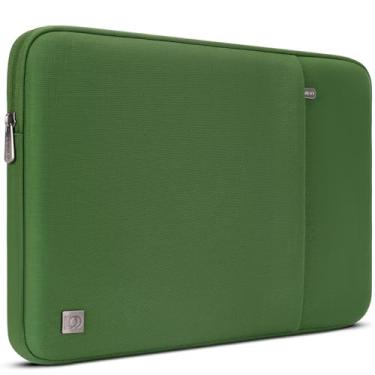 Imagem de DOMISO Capa para laptop compatível com MacBook Air M4/A3241 2025, M3/A3114, M2/A2941, 38.1 cm, MacBook Pro A1990 A1707, compatível com Dell XPS 15 Plus com bolso, verde abacate