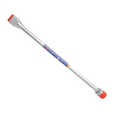 Imagem de Fenteer Extensão para pulverizador sem ar com proteção vermelha, haste de extensão em liga de alumínio, varetas de pintura em spray para decks, beirais de, 50cm