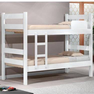 Imagem de Beliche em MDF Prisma Plus JeA Móveis - JA Moveis, Branco