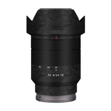 Imagem de Adesivo de lente de câmera para Sony FE 12-24 mm F4 G Macro Coat Wraps Film Protective Vinyl Decal Skin 12-24 4 (preto fosco)