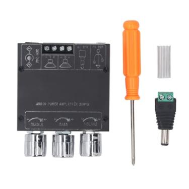 Imagem de Placa do amplificador de potência do som 2x30w 2.0 canal bt módulo de amplificador de potência de entra USB AUX com controle de graves agudos