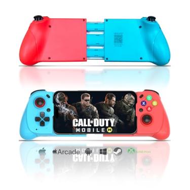 Imagem de Joso Controle móvel de jogos sem fio para iPhone/Android, suporte para controle de telefone, gatilho analógico, Play Call of Duty, Genshin Impact, Minecraft, Roblox, Cloud Joystick para iOS e Android