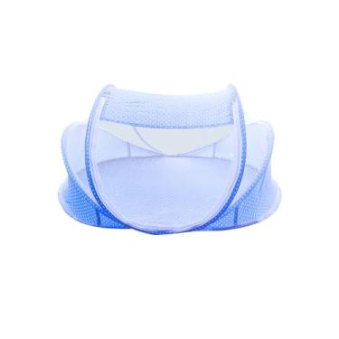 Imagem de CAMA BERCO MOSQUITEIRO DOBRAVEL AZUL DM TOYS DMB6992