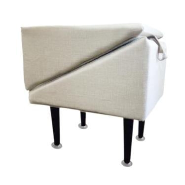 Imagem de Generic Escada para cães de estimação, rampa para animais de estimação, banco confortável, portátil, multifuncional, dobrável, sofá-cama, escada para cães de, Linho Cáqui