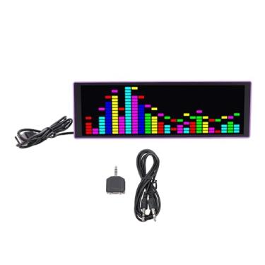 Imagem de Fafeicy RGB LED Music Spectrum Display 12 Efeitos Dinâmicos Analisador de Som Relógio Ambiente Voz Light Light Voice Ativada para Casa