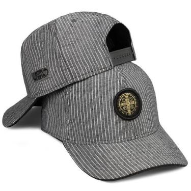 Imagem de Boné Bordado Medalha De São Bento Aba Curva Fechado Snapback Várias Co