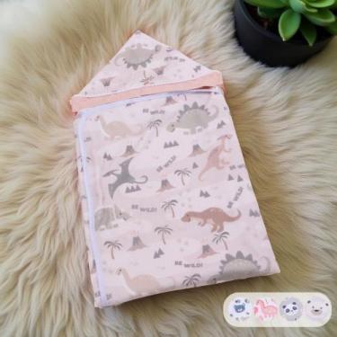 Imagem de Toalha De Banho Para Bebe Estampada Com Capuz Menino Menina - Maria's 