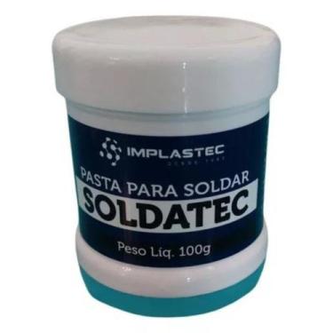 Imagem de Pasta Para Soldar Implastec Soldatec Pote 100g Fuxo Pastoso - NoBrand