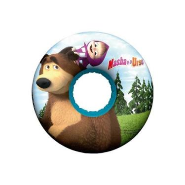 Imagem de Boia inflável circular de cintura Masha e o Urso praia piscina Multiki