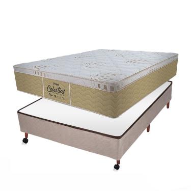 Imagem de Conjunto Probel Celestial Bege Box Castor Revolution Bege Casal 138x188x77cm