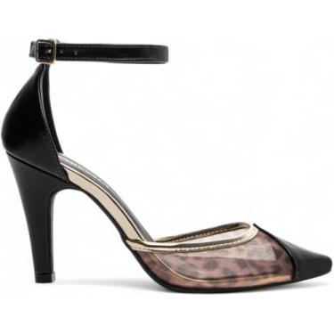 Imagem de Sapato Scarpin Salto Alto Bico Fino (Preto,68002A,Adulto,Tamanha:37)