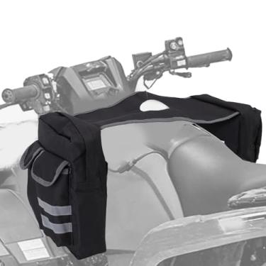 Imagem de Fabater Bolsa de Tanque de ATV, Bolsas de Tanque de Tanques à Prova de água, Bolsa de Sela de Compartimento Múltiplo Com SRIPs Reflexivos, Bolsa de Armazenamento de Carga Universal