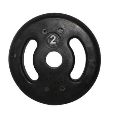 Imagem de Anilha de Ferro Fundido Injetada Alça Lateral 2,0Kg - ANILHAS