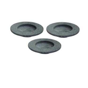 Imagem de Kit 3 Pratos Risoto Massa Chapéu Invertido Pedra Sabão 26cm. - INDUSTR