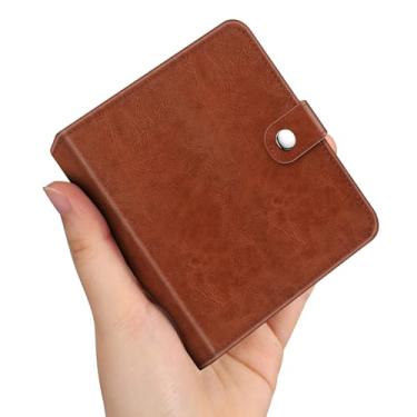 Imagem de Fintie Pequeno álbum de fotos para filmes Polaroid de 8,9 x 10,8 cm – 52 bolsos para fotos de câmera instantânea Polaoird i-Type/600/SX-70/Fujifilm Instax Wide, marrom vintage