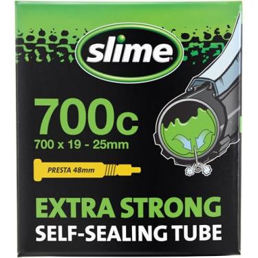 Imagem de Slime Tubo interno de bicicleta 30085 com selante de perfuração de geleca, extra forte, autovedação, prevenção e reparo, válvula Presta, 700 x 19-25 mm