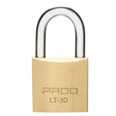 Imagem de 2 pç cadeado latao 30 mm armario bicicleta mala pado 