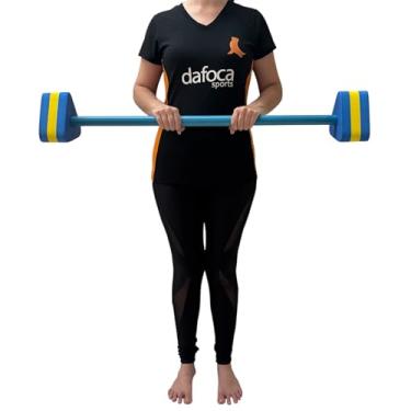 Imagem de Halter em Barra Para Hidroginástica DF1122-AZ 3 a 4kg Azul e Amarelo Dafoca Sports